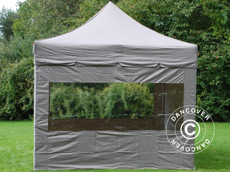 Sidovägg kit för Snabbtält FleXtents 3x3m, Latte - Image 3