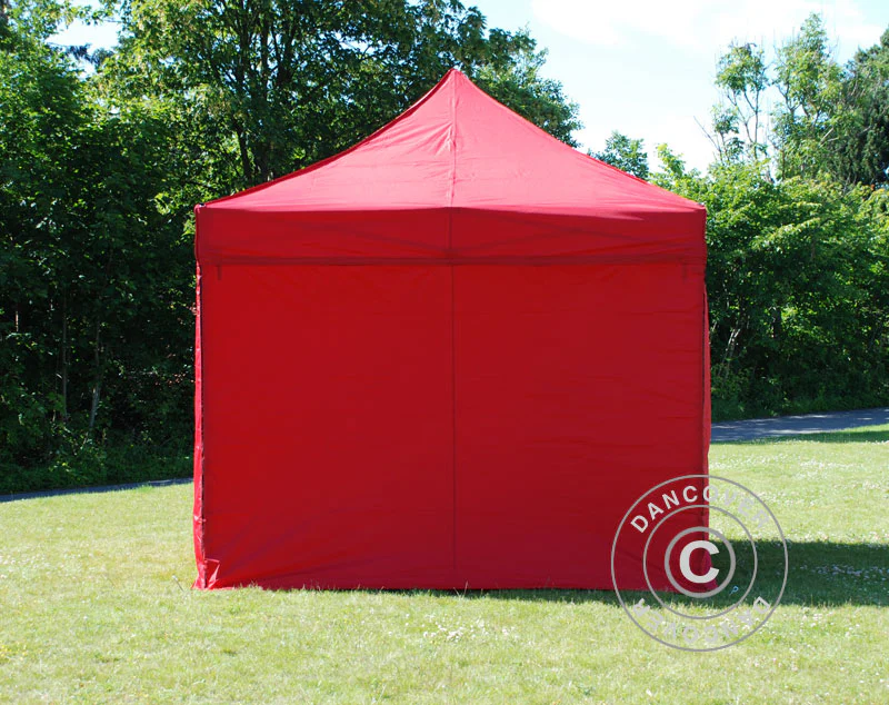 Sidovägg kit för Snabbtält FleXtents 4x4m, Röd - Image 3