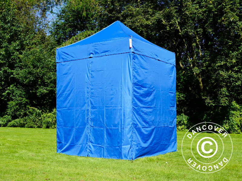 Snabbtält FleXtents Basic v.2, 2x2m Blå, inkl. 4 sidor - Image 10