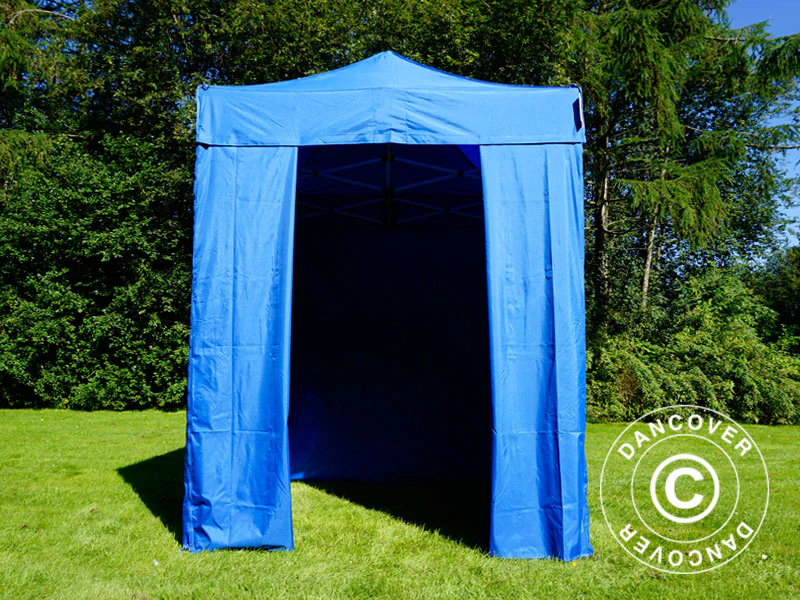 Snabbtält FleXtents Basic v.2, 2x2m Blå, inkl. 4 sidor - Image 3