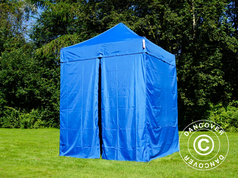 Snabbtält FleXtents Basic v.2, 2x2m Blå, inkl. 4 sidor - Image 6