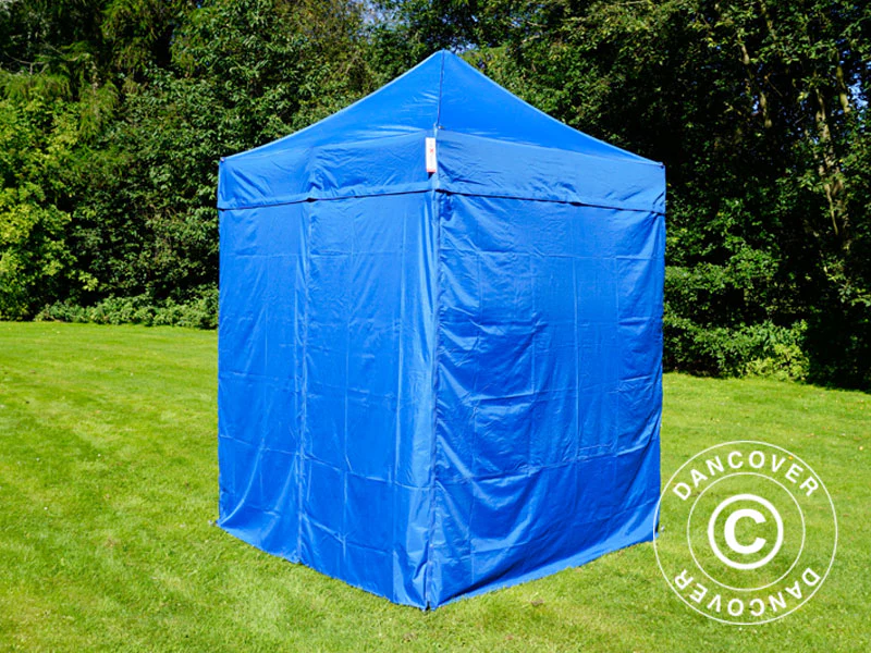 Snabbtält FleXtents Basic v.2, 2x2m Blå, inkl. 4 sidor - Image 7