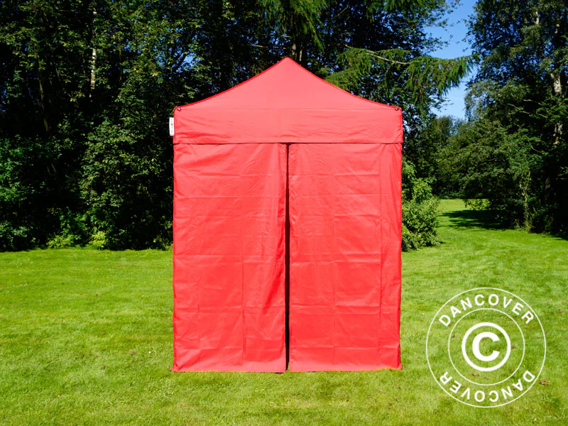 Snabbtält FleXtents Basic v.2, 2x2m Röd, inkl. 4 sidor - Image 5