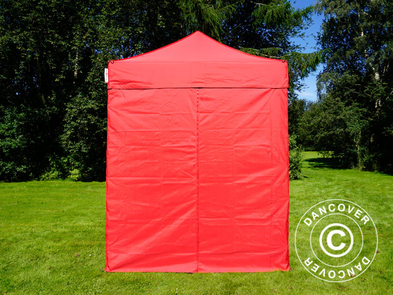 Snabbtält FleXtents Basic v.2, 2x2m Röd, inkl. 4 sidor - Image 7