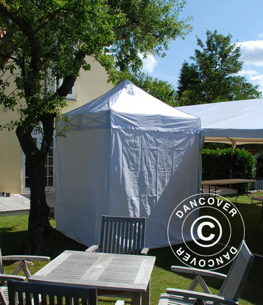 Snabbtält FleXtents Basic v.2, 2x2m Vit, inkl. 4 sidor - Image 3