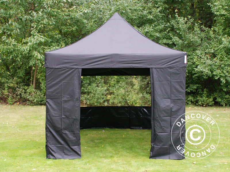 Snabbtält FleXtents Basic v.3, 3x3m Svart, inkl. 4 sidor - Image 10