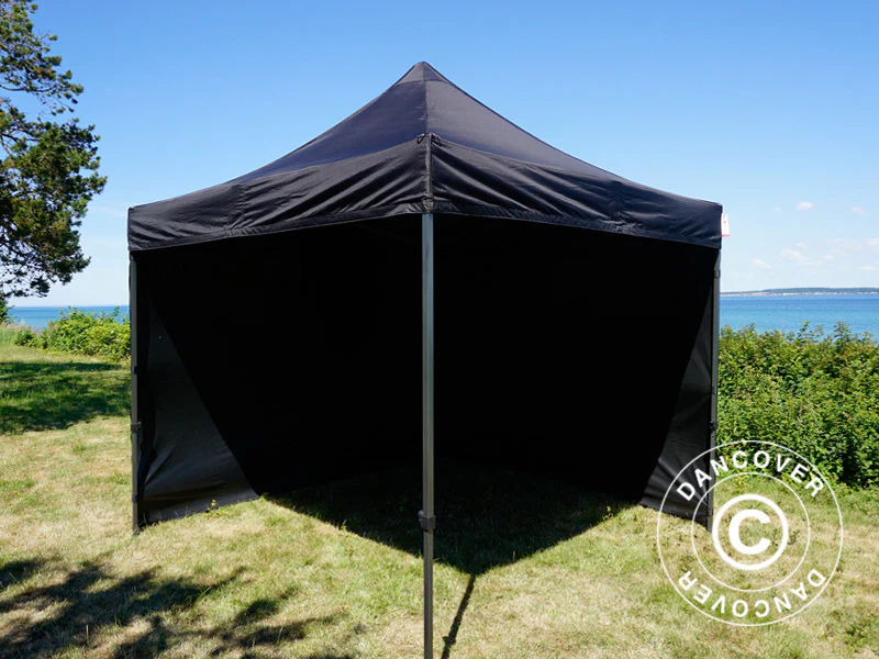 Snabbtält FleXtents Basic v.3, 3x3m Svart, inkl. 4 sidor - Image 17