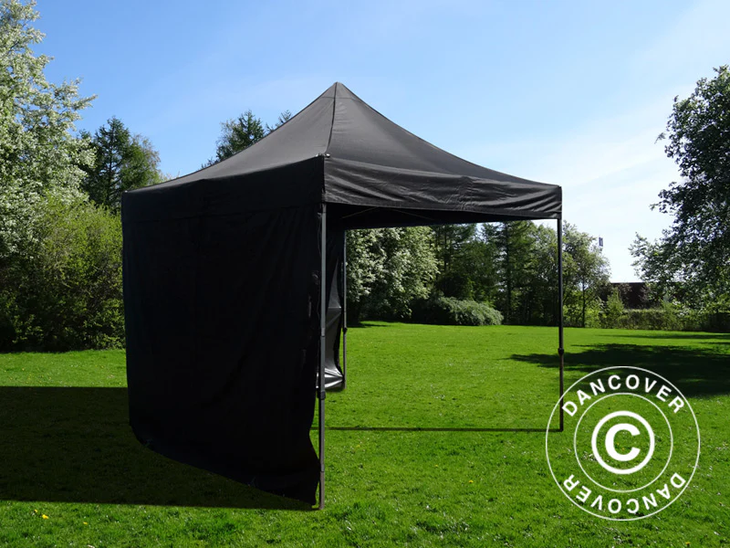 Snabbtält FleXtents Basic v.3, 3x3m Svart, inkl. 4 sidor - Image 3
