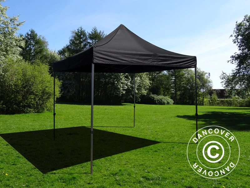Snabbtält FleXtents Basic v.3, 3x3m Svart, inkl. 4 sidor - Image 6