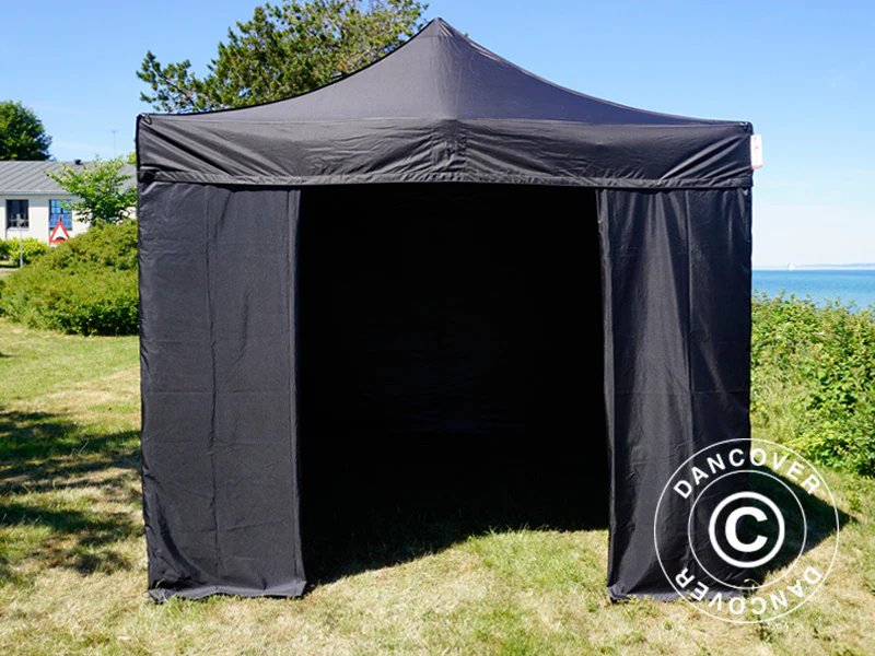 Snabbtält FleXtents Basic v.3, 3x3m Svart, inkl. 4 sidor - Image 8