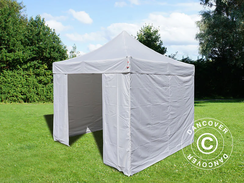 Snabbtält FleXtents Basic v.3, 3x3m Vit, inkl. 4 sidor - Image 17