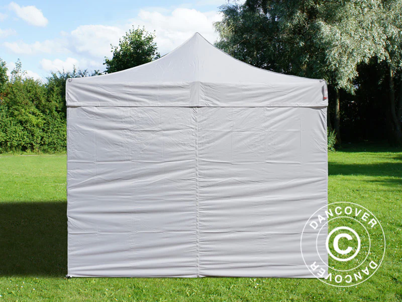 Snabbtält FleXtents Basic v.3, 3x3m Vit, inkl. 4 sidor - Image 3