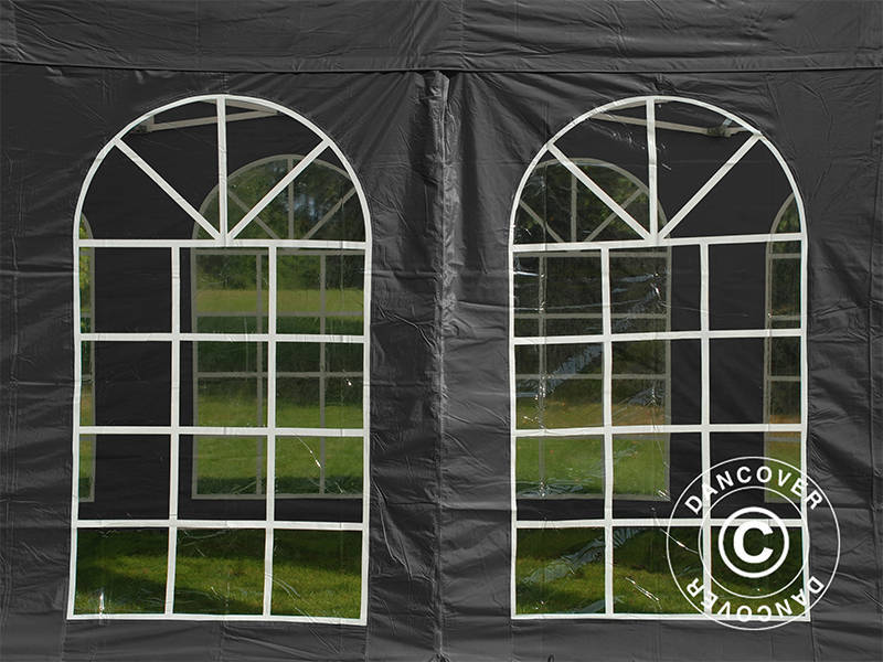 Snabbtält FleXtents Basic v.3, 3x6m Svart, inkl. 4 sidor - Image 4