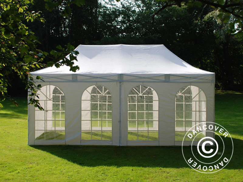 Snabbtält FleXtents Basic v.3, 3x6m Vit, inkl. 4 sidor - Image 6