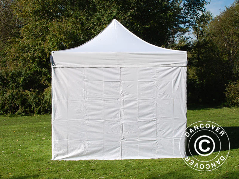 Snabbtält FleXtents Basic v.3, 4x4m Vit, inkl. 4 sidor - Image 3
