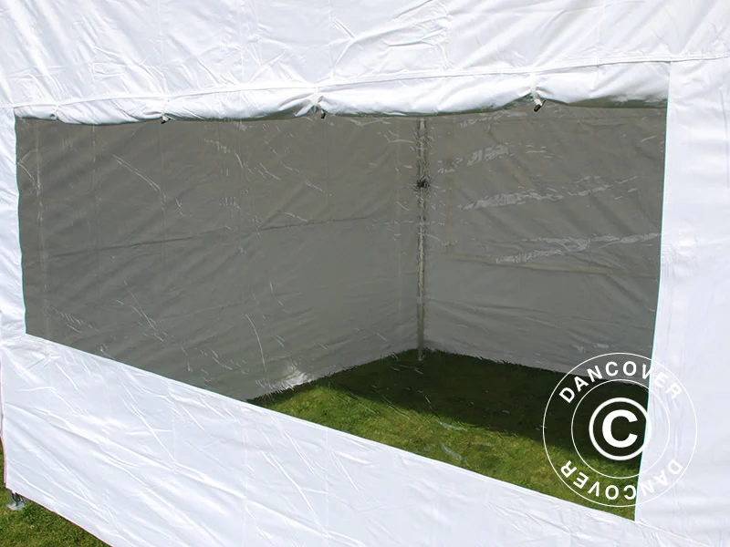 Snabbtält FleXtents Basic v.3, 4x4m Vit, inkl. 4 sidor - Image 4