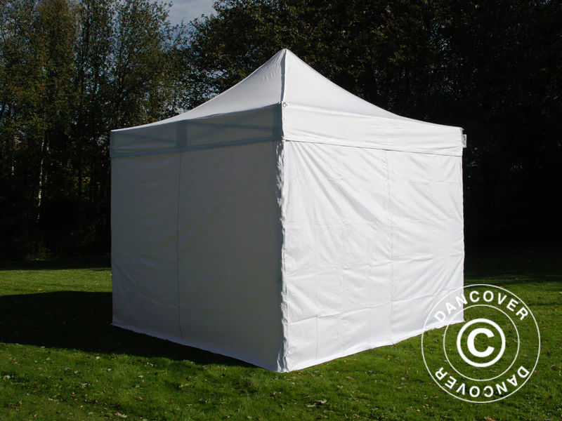 Snabbtält FleXtents Basic v.3, 4x4m Vit, inkl. 4 sidor - Image 7