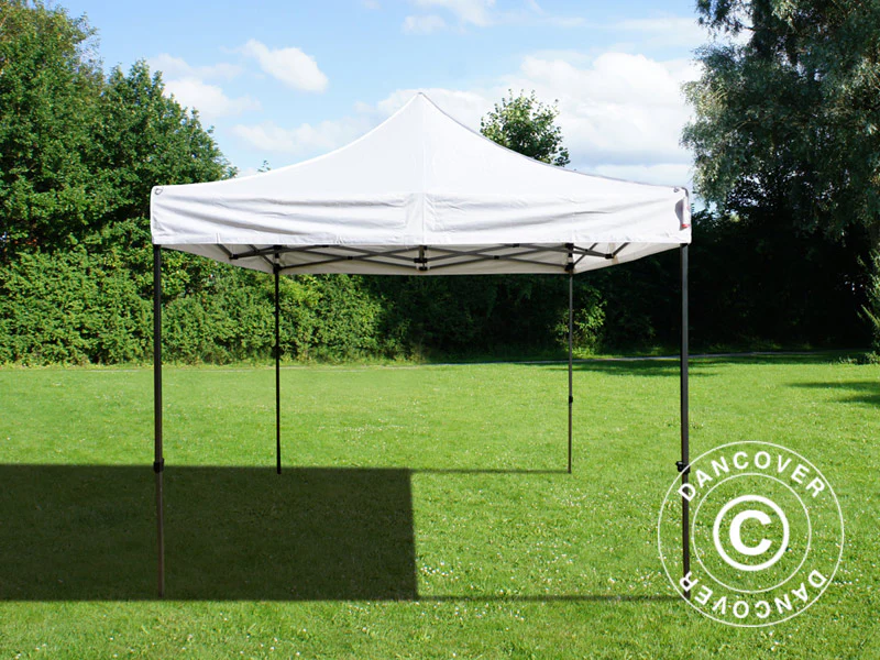 Snabbtält FleXtents Basic v.3, 4x4m Vit, inkl. 4 sidor - Image 8