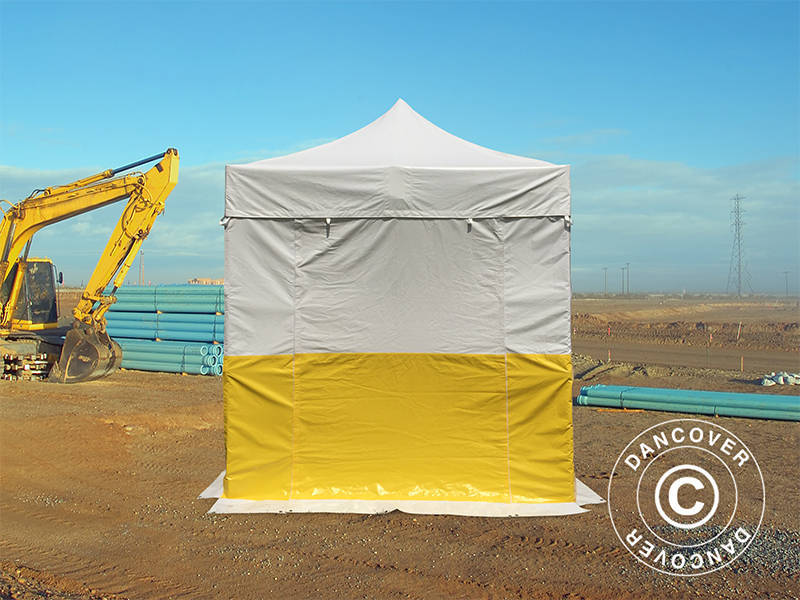 Snabbtält FleXtents® PRO 2,5x2,5m, PVC, Arbetstält, Flamhämmande, inkl. 4 sidoväggar - Image 3