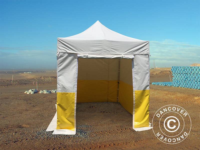 Snabbtält FleXtents® PRO 2,5x2,5m, PVC, Arbetstält, Flamhämmande, inkl. 4 sidoväggar - Image 5