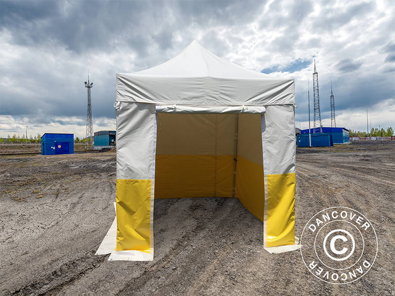 Snabbtält FleXtents® PRO 2,5x2,5m, PVC, Arbetstält, Flamhämmande, inkl. 4 sidoväggar - Image 7