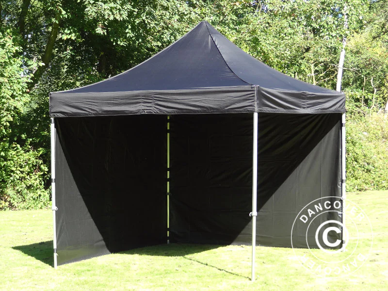 Snabbtält FleXtents PRO 2,5x2,5m Svart, inkl. 4 sidor - Image 14