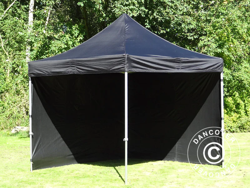 Snabbtält FleXtents PRO 2,5x2,5m Svart, inkl. 4 sidor - Image 15