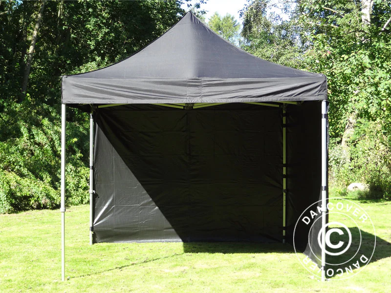 Snabbtält FleXtents PRO 2,5x2,5m Svart, inkl. 4 sidor - Image 17
