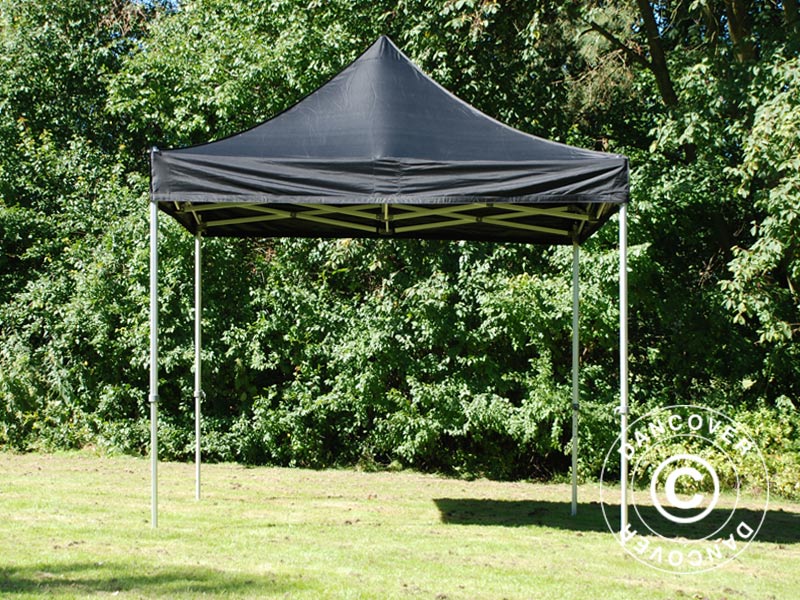 Snabbtält FleXtents PRO 2,5x2,5m Svart, inkl. 4 sidor - Image 20