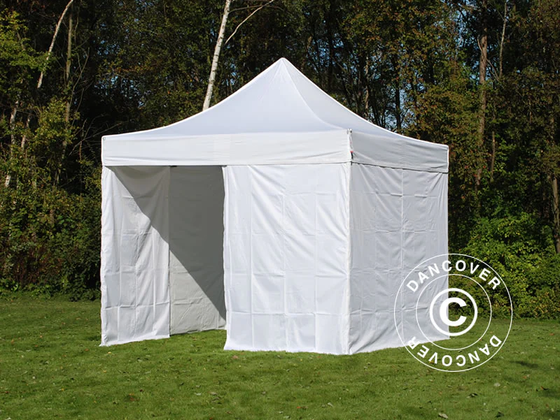Snabbtält FleXtents PRO 2,5x2,5m Vit, inkl. 4 sidor - Image 4