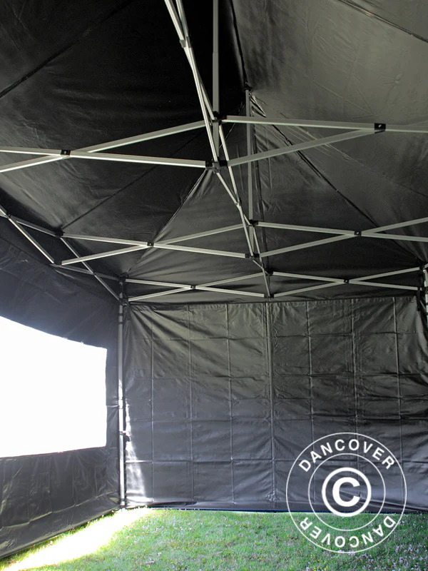 Snabbtält FleXtents PRO 2,5x5m Svart, inkl. 6 sidor - Image 7