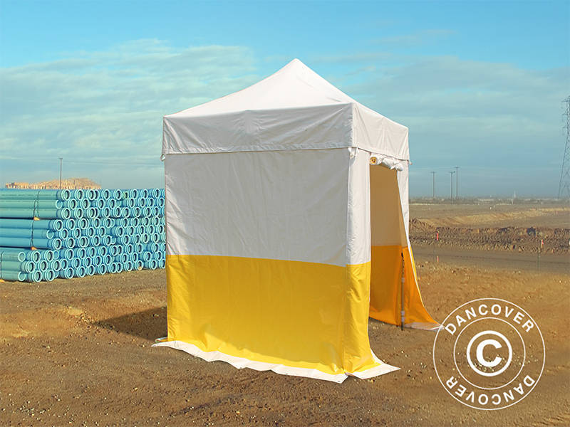Snabbtält FleXtents® PRO 2x2m, PVC, Arbetstält, Flamhämmande, inkl. 4 sidoväggar - Image 4