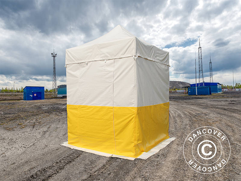 Snabbtält FleXtents® PRO 2x2m, PVC, Arbetstält, Flamhämmande, inkl. 4 sidoväggar - Image 8