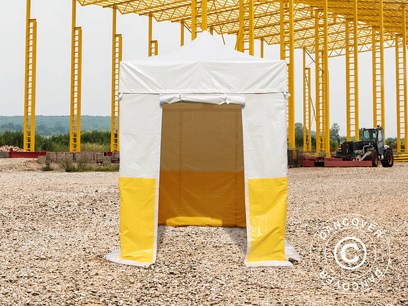 Snabbtält FleXtents® PRO 2x2m, PVC, Arbetstält, Flamhämmande, inkl. 4 sidoväggar - Image 9
