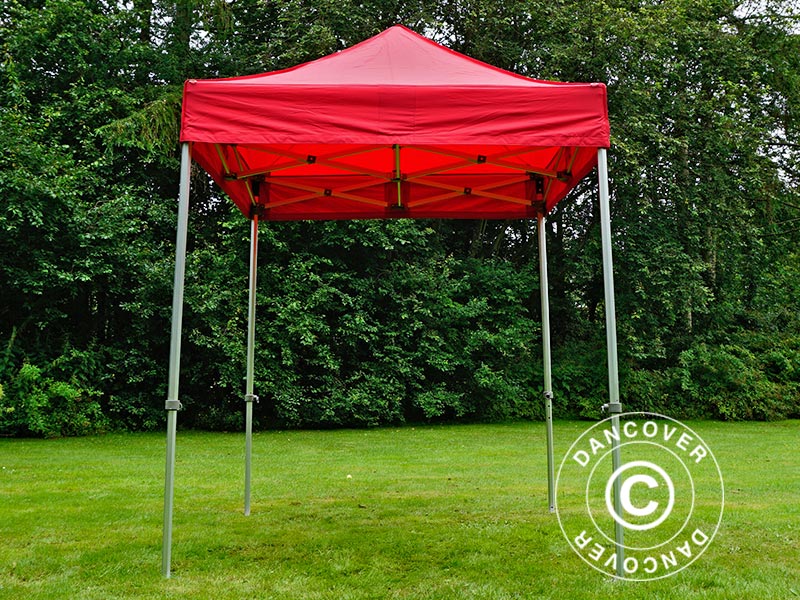 Snabbtält FleXtents PRO 2x2m Röd, inkl. 4 sidor - Image 13