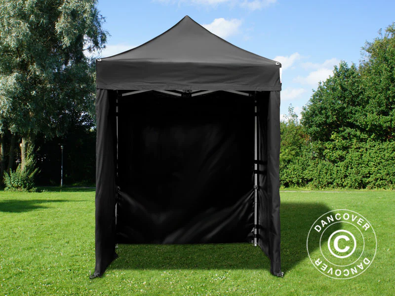 Snabbtält FleXtents PRO 2x2m Svart, inkl. 4 sidor - Image 4