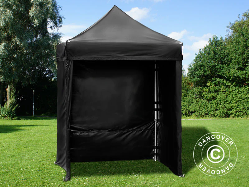 Snabbtält FleXtents PRO 2x2m Svart, inkl. 4 sidor - Image 5