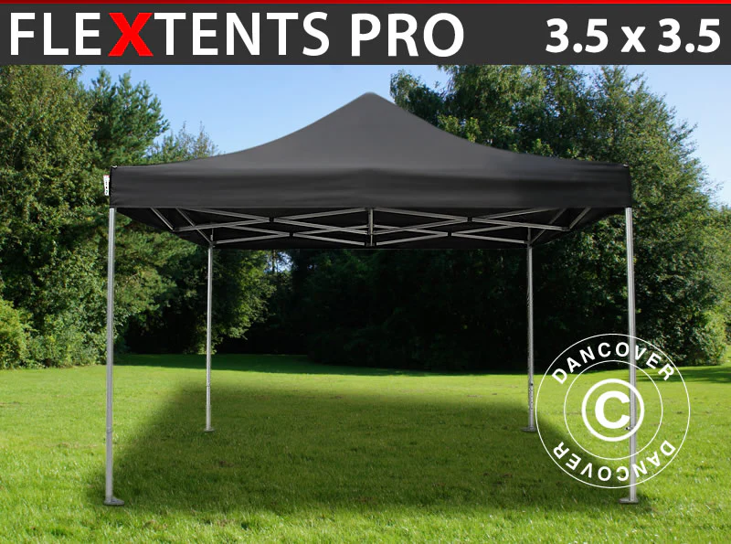 Snabbtält FleXtents PRO 3,5x3,5m Svart