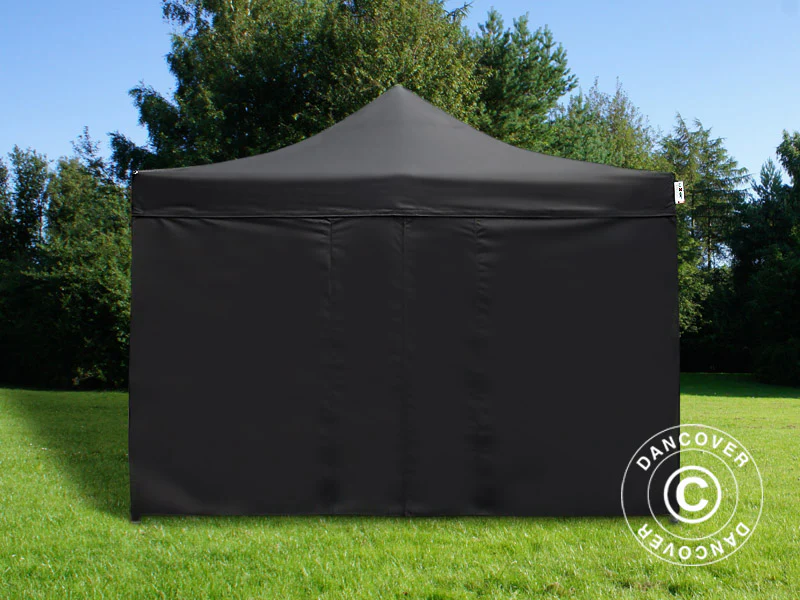 Snabbtält FleXtents PRO 3,5x3,5m Svart, inkl. 4 sidor - Image 3