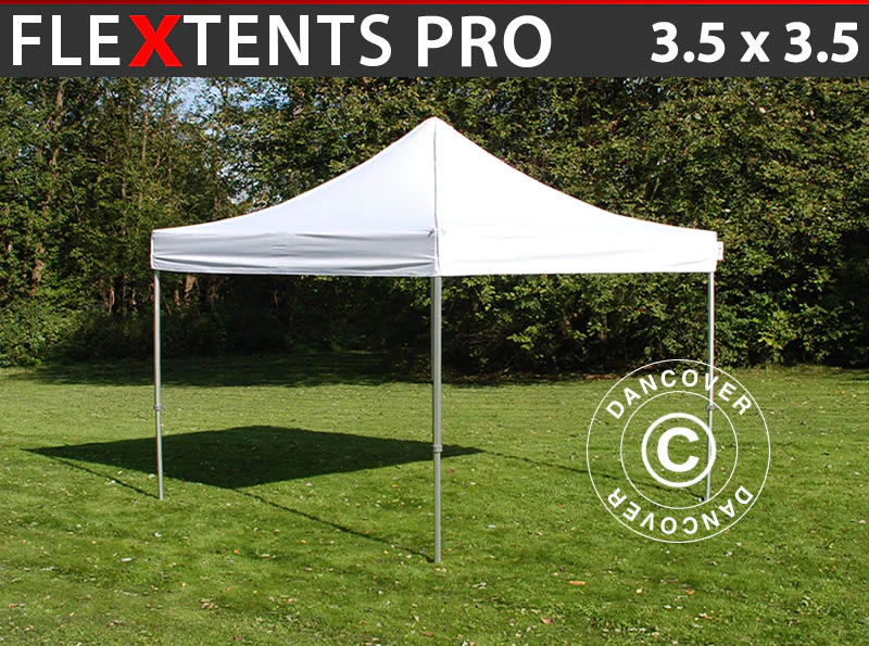 Snabbtält FleXtents PRO 3,5x3,5m Vit