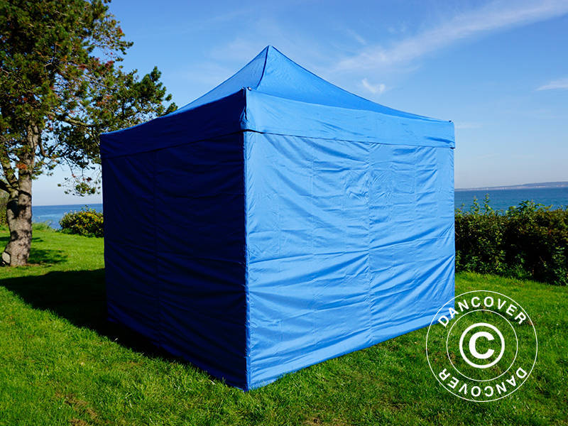 Snabbtält FleXtents PRO 3x3m Blå, inkl. 4 sidor - Image 3