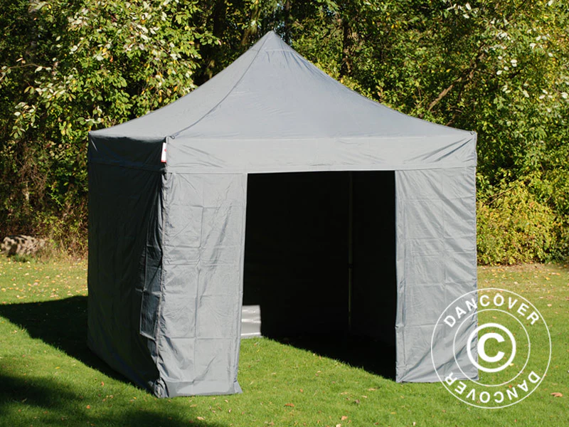 Snabbtält FleXtents PRO 3x3m Grå, inkl. 4 sidor - Image 10