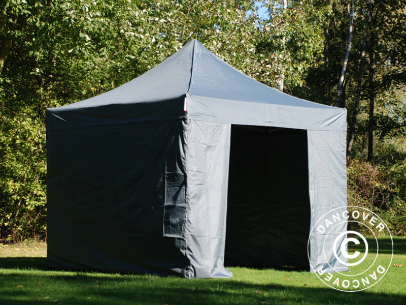Snabbtält FleXtents PRO 3x3m Grå, inkl. 4 sidor - Image 11