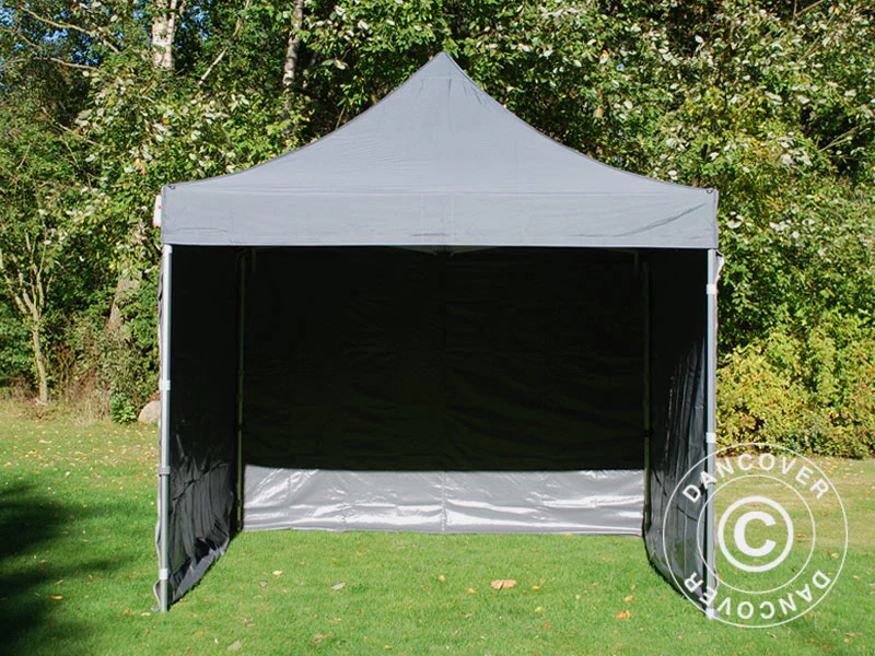Snabbtält FleXtents PRO 3x3m Grå, inkl. 4 sidor - Image 12