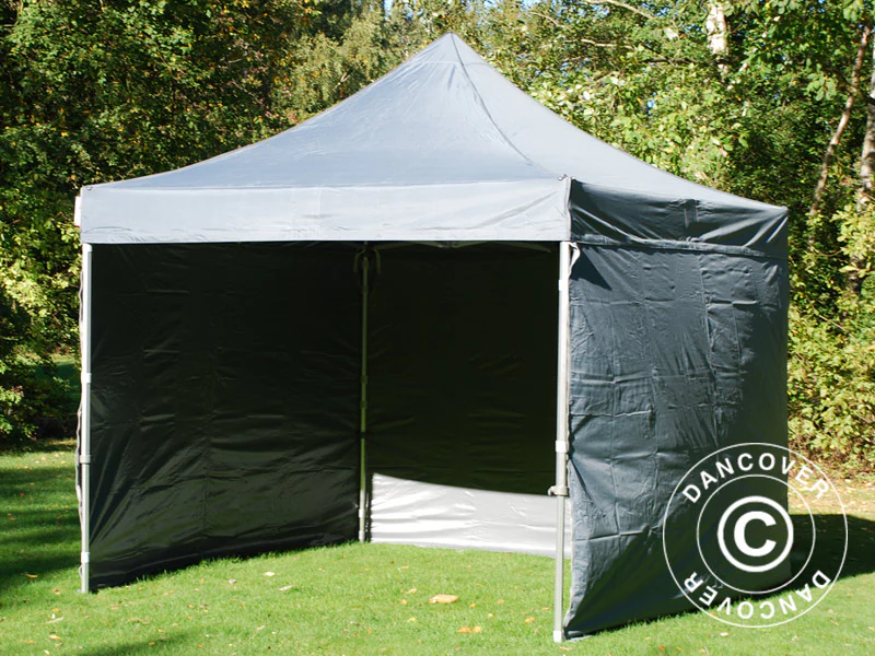 Snabbtält FleXtents PRO 3x3m Grå, inkl. 4 sidor - Image 13