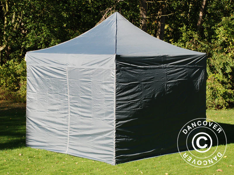 Snabbtält FleXtents PRO 3x3m Grå, inkl. 4 sidor - Image 3