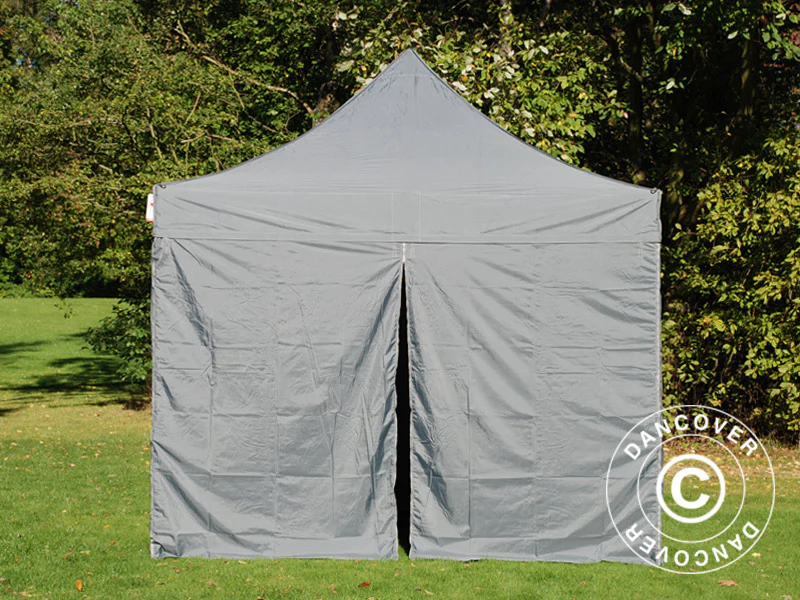 Snabbtält FleXtents PRO 3x3m Grå, inkl. 4 sidor - Image 7