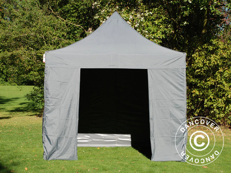 Snabbtält FleXtents PRO 3x3m Grå, inkl. 4 sidor - Image 9