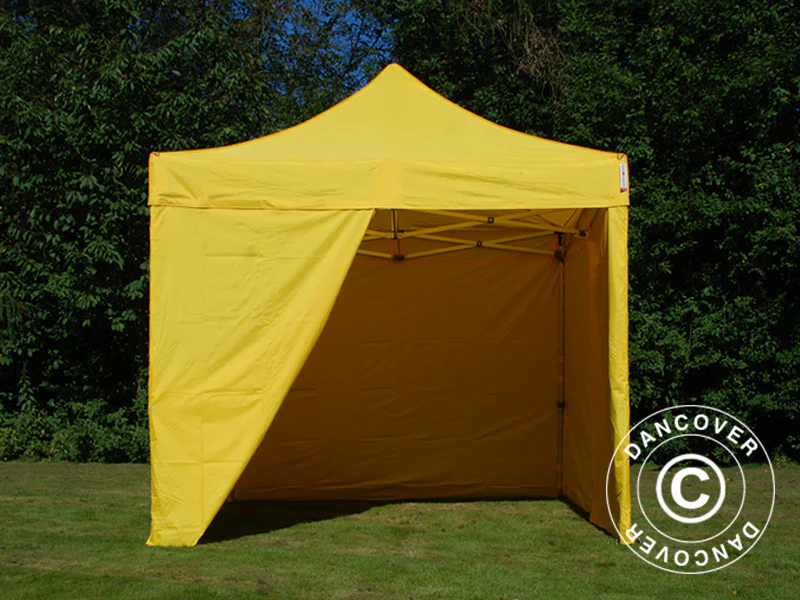 Snabbtält FleXtents PRO 3x3m Gul, inkl. 4 sidor - Image 10
