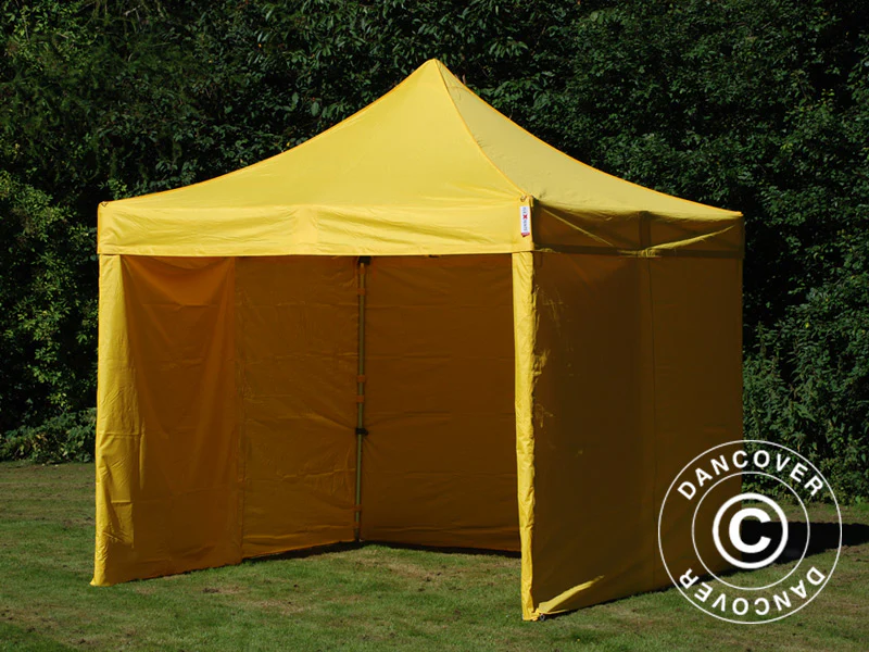 Snabbtält FleXtents PRO 3x3m Gul, inkl. 4 sidor - Image 16